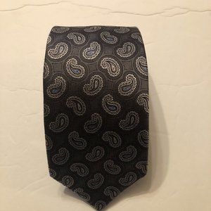 DAVID DONAHUE MEN'S NEW GRAY 100%SILK NECK TIE WIDTH: 3 1/4"  LENGTH: 58"